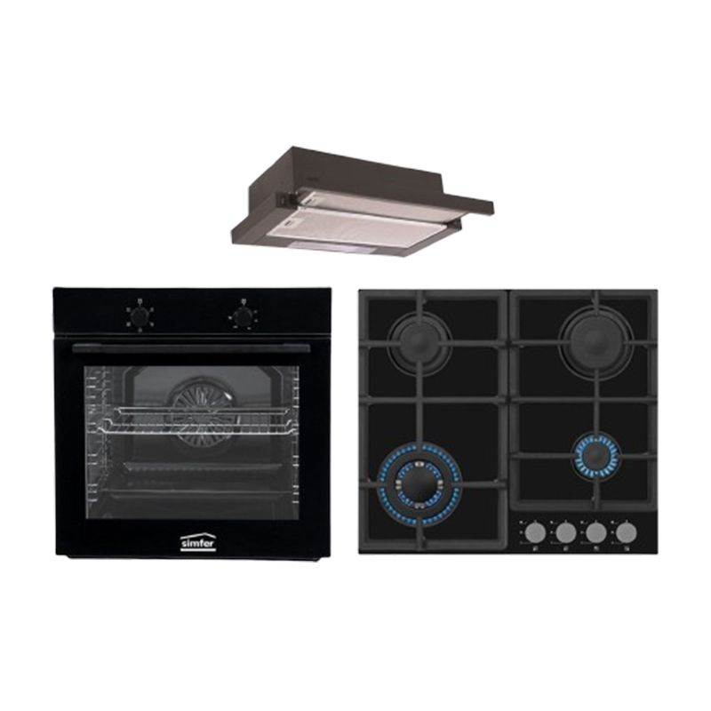 ჩასაშენებელი სამეული Simfer EB6003;  H6GW4044GB; 8502 BLACK