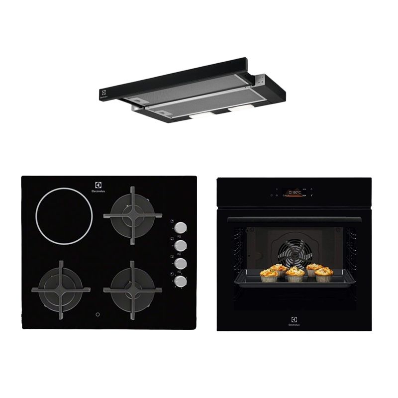 ჩასაშენებელი სამეული Electrolux EOF3H50BK KGS6436K LFP326FB